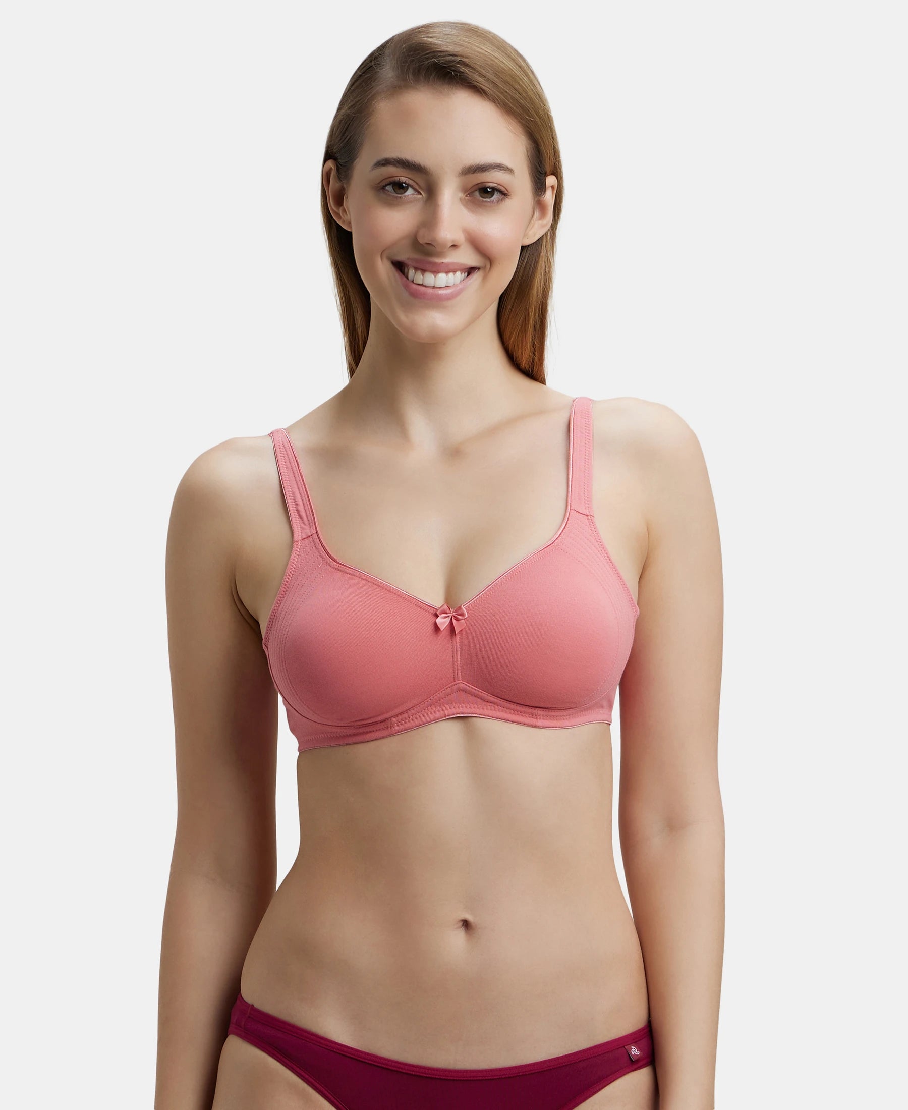 Buy Jockey Pink Solid Non Wired Non Padded Camisole Bra SS12 0105 - Bra for  Women 1865934