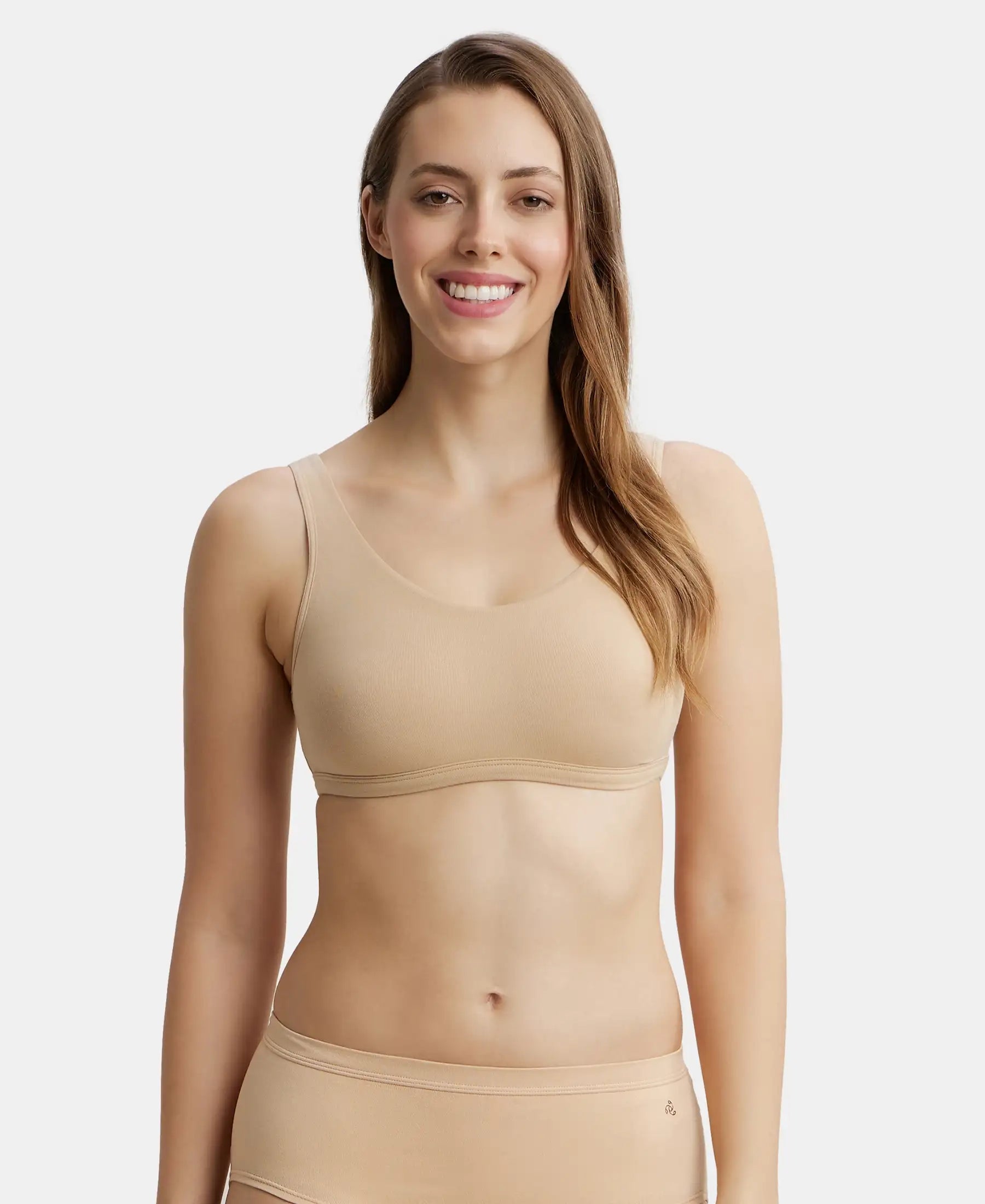 Buy Women's Super Combed Cotton Elastane Stretch Slip On Crop Top With Stay  Fresh Treatment - Light Skin 1550