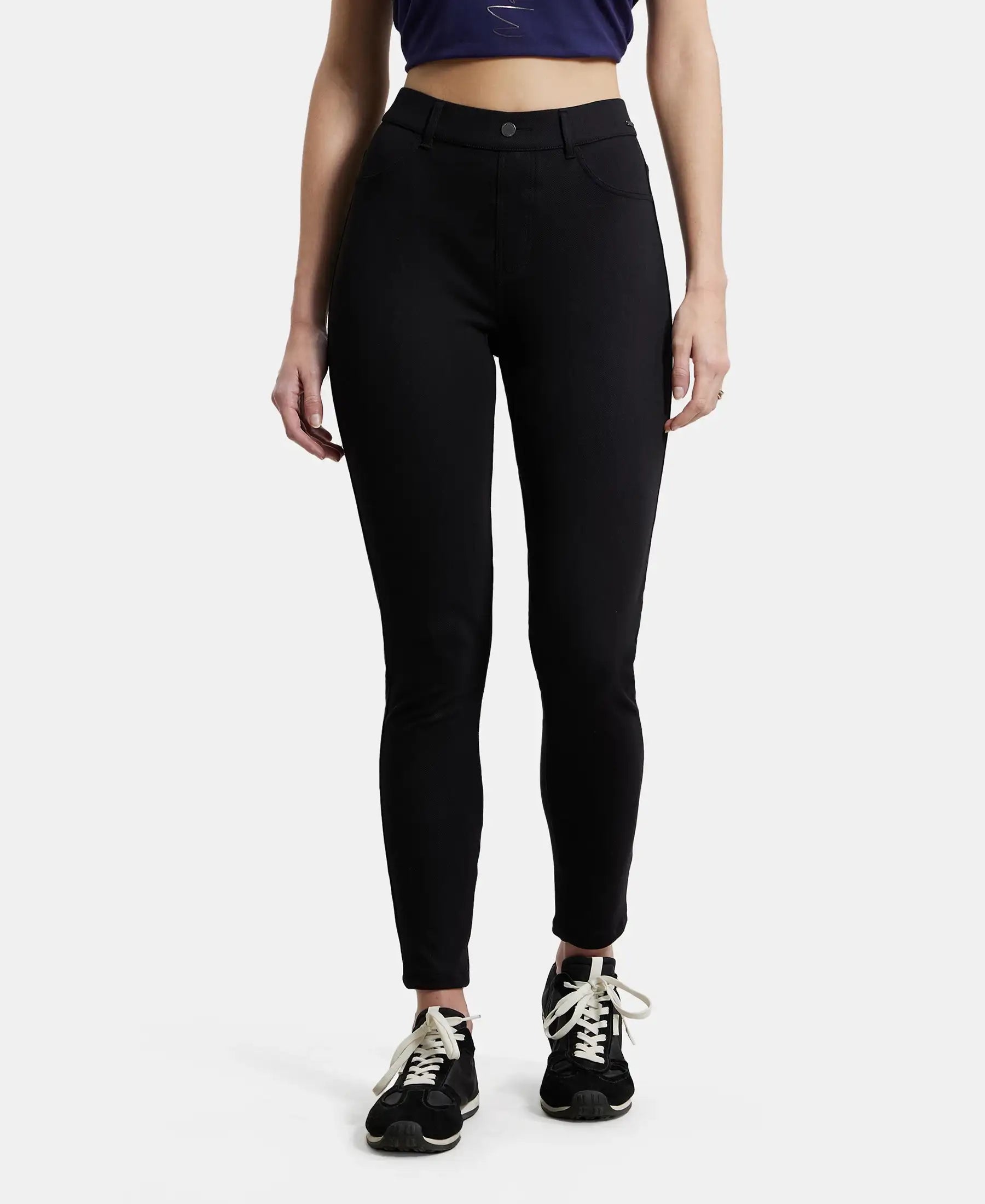 Mid Waist Black Women's Jeggings, Casual Wear, Slim Fit at Rs 390 in New  Delhi