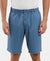 Super Combed Mercerised Cotton Woven Straight Fit Shorts with Side Pockets - Stellar-1