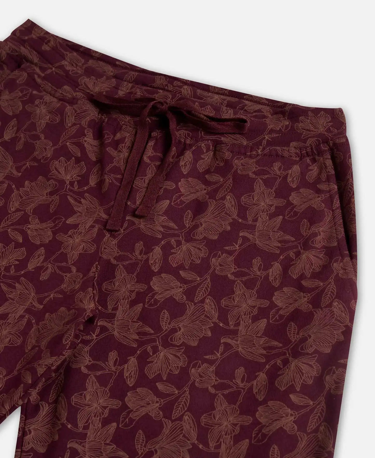 Super Combed Cotton Elastane Stretch Slim Fit Printed Capri with Side Pockets - Wine Tasting Printed-10