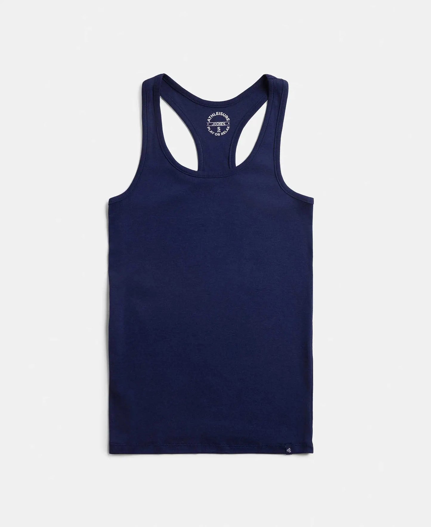 Super Combed Cotton Rib Fabric Slim Fit Solid Racerback Styled Tank Top - Imperial Blue-7