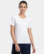 Super Combed Cotton Elastane Stretch Regular Fit Solid Round Neck Half Sleeve T-Shirt - White