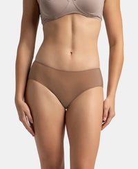 High Coverage Micro Modal Elastane Stretch Hipster With Ultrasoft Concealed Waistband - Deep Taupe