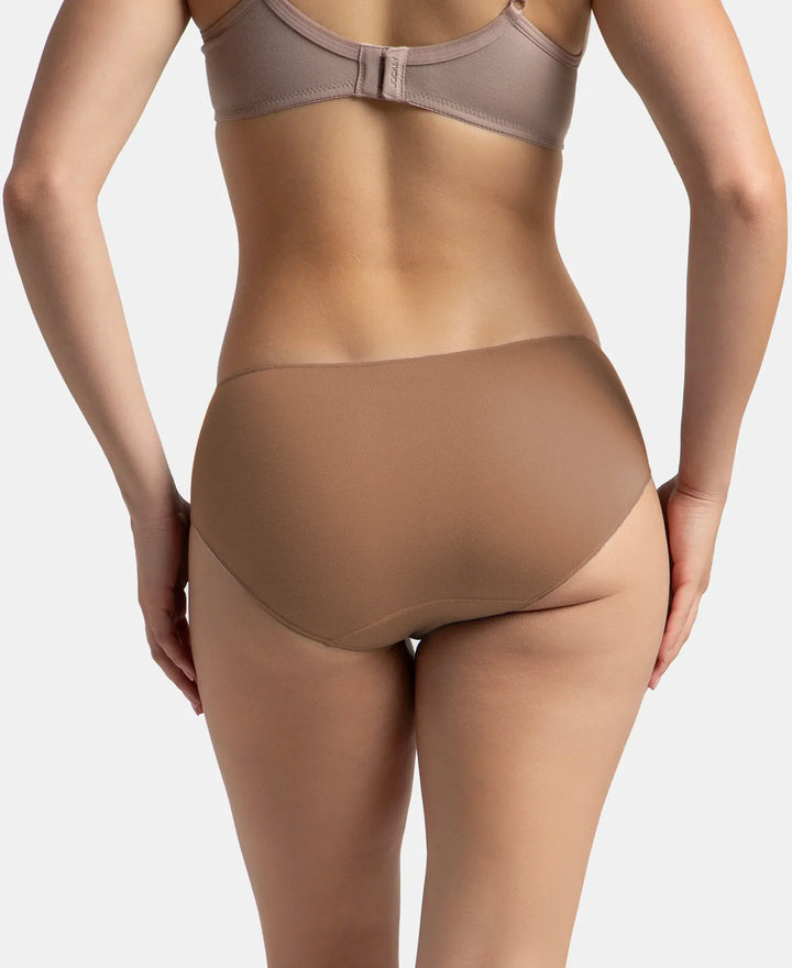 High Coverage Micro Modal Elastane Stretch Hipster With Ultrasoft Concealed Waistband - Deep Taupe