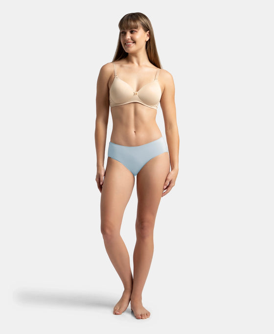 High Coverage Micro Modal Elastane Stretch Hipster With Ultrasoft Concealed Waistband - Kentucky Blue