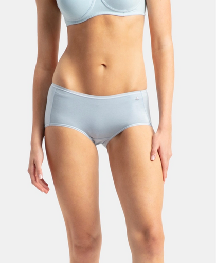 Full Coverage Micro Modal Elastane Stretch Full Brief With Exposed Waistband and StayFresh Treatment - Kentucky Blue