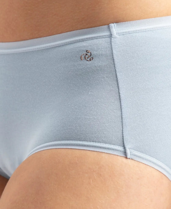 Full Coverage Micro Modal Elastane Stretch Full Brief With Exposed Waistband and StayFresh Treatment - Kentucky Blue