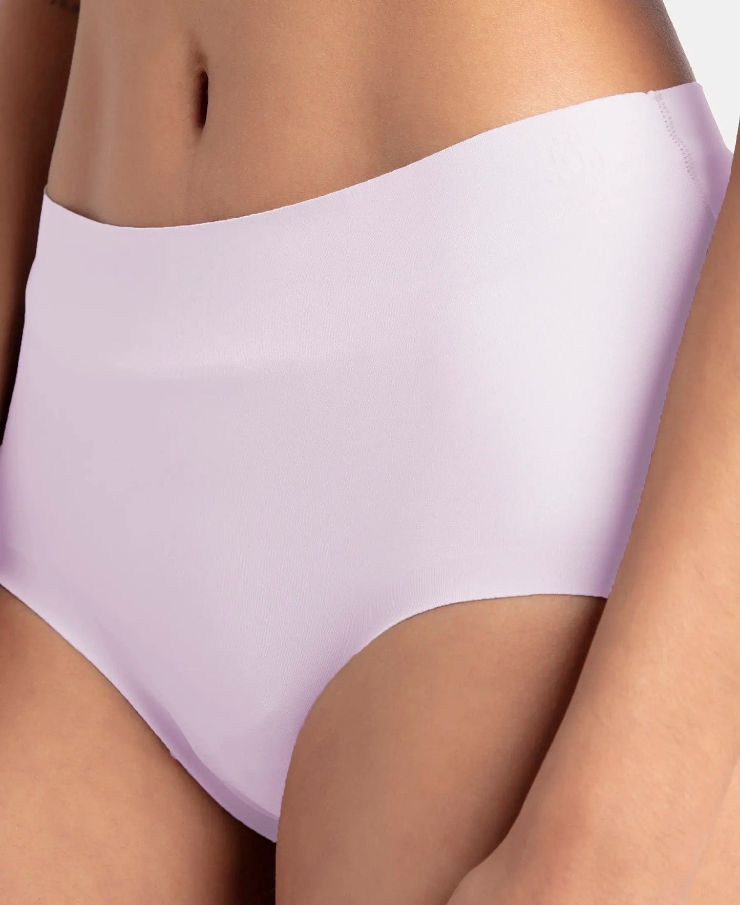 High Coverage Soft Touch Microfiber Elastane Stretch Full Brief with No Visible Pantyline - Fragrant Lilac