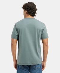 Super Combed Cotton Rich Round Neck Half Sleeve T-Shirt - Balsam Green-3