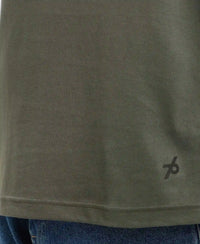 Super Combed Cotton Rich Round Neck Half Sleeve T-Shirt - Deep Olive-7