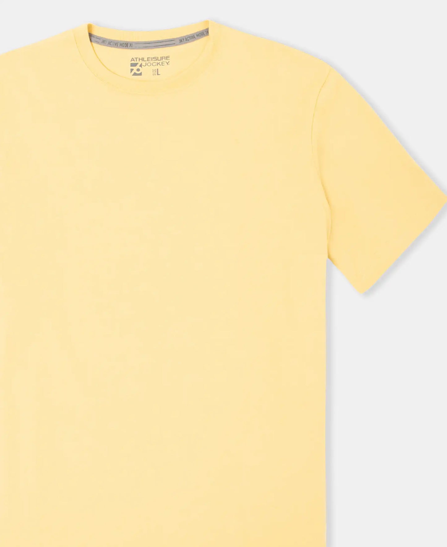 Super Combed Cotton Rich Round Neck Half Sleeve T-Shirt - Ochre