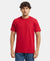 Super Combed Cotton Rich Round Neck Half Sleeve T-Shirt - Shanghai Red-1