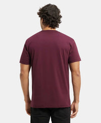 Super Combed Cotton Rich Round Neck Half Sleeve T-Shirt - Wine Tasting-3