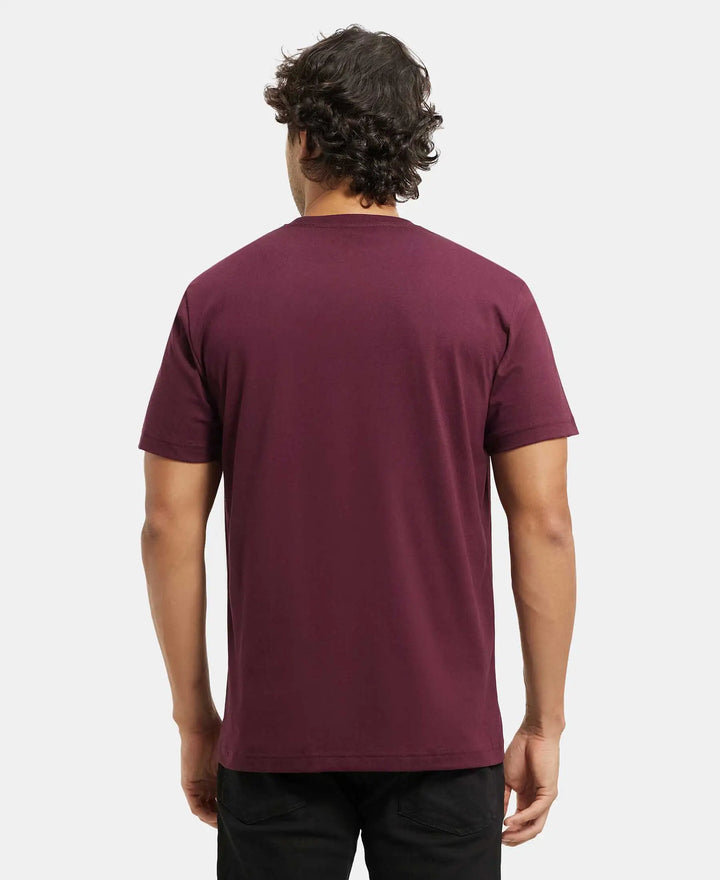 Super Combed Cotton Rich Round Neck Half Sleeve T-Shirt - Wine Tasting-3