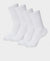 Kid's Compact Cotton Stretch Solid Knee Length Socks With StayFresh Treatment - White (Pack of 2)