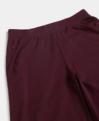 Super Combed Cotton Rich Elastane Stretch Relaxed Fit Culottes - Wine Tasting