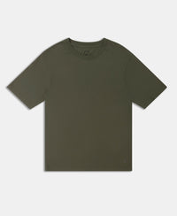 Super Combed Cotton Oversized T-Shirt with Drop Shoulder Styling - Deep Depths