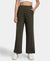 Super Combed Cotton Rich Straight Fit Wide Leg Pants - Deep Depths