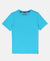 Boy's Super Combed Cotton Round Neck Half Sleeve T-Shirt - Scuba Blue