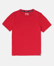 Boy's Super Combed Cotton Round Neck Half Sleeve T-Shirt - Team Red