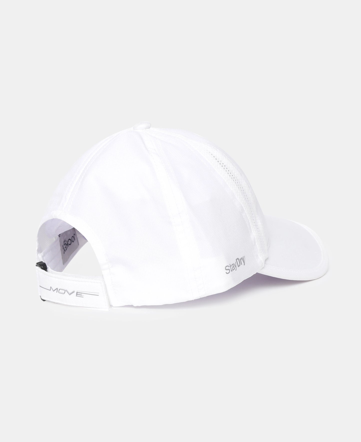 Polyester Solid Cap with Adjustable Back Closure and StayDry Technology - White