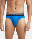 Super Combed Cotton Rib Solid Brief with Ultrasoft Waistband  - Rich Royal Blue-1