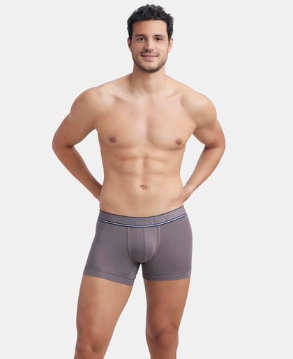 Tencel Micro Modal Elastane Stretch Solid Trunk with Natural StayFresh Properties - Gunmetal-5