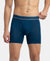 Tencel Micro Modal Elastane Stretch Solid Boxer Brief with Natural StayFresh Properties - Poseidon