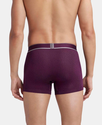 Tencel Micro Modal Elastane Stretch Printed Trunk with Natural StayFresh Properties - Potent Purple-3