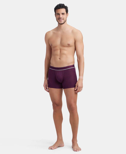 Tencel Micro Modal Elastane Stretch Printed Trunk with Natural StayFresh Properties - Potent Purple-4