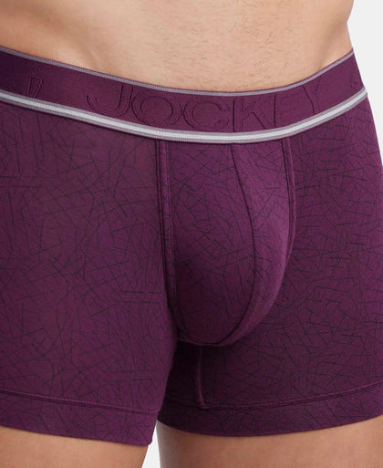 Tencel Micro Modal Elastane Stretch Printed Trunk with Natural StayFresh Properties - Potent Purple-6