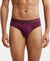 Tencel Micro Modal Cotton Elastane Stretch Solid Brief with Natural StayFresh Properties - Wine Tasting