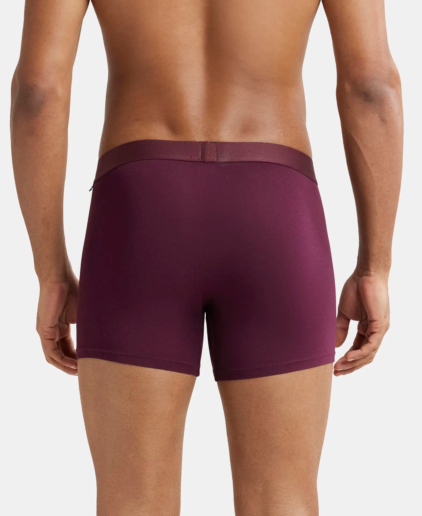 Tencel Micro Modal Cotton Elastane Stretch Solid Trunk with Natural StayFresh Properties - Wine Tasting