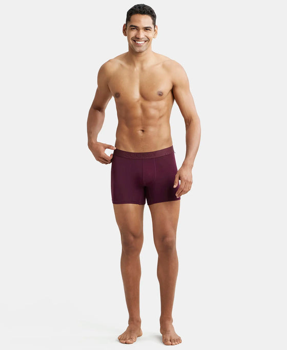 Tencel Micro Modal Cotton Elastane Stretch Solid Trunk with Natural StayFresh Properties - Wine Tasting