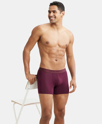 Tencel Micro Modal Cotton Elastane Stretch Solid Trunk with Natural StayFresh Properties - Wine Tasting