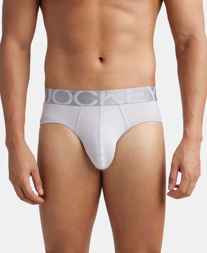 Tactel Microfiber Elastane Stretch Solid Brief with Moisture Move Properties - High Rise