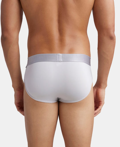 Tactel Microfiber Elastane Stretch Solid Brief with Moisture Move Properties - High Rise