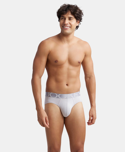 Tactel Microfiber Elastane Stretch Solid Brief with Moisture Move Properties - High Rise