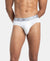 Tactel Microfiber Elastane Stretch Solid Brief with Moisture Move Properties - White