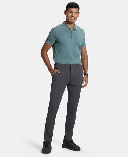 Microfiber Slim Fit All Day Pants with Convenient Side and Back Pockets - Graphite