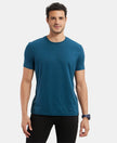 Super Combed Supima Cotton Round Neck Half Sleeve T-Shirt - Reflecting Pond