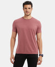 Super Combed Supima Cotton Round Neck Half Sleeve T-Shirt - Wild Ginger