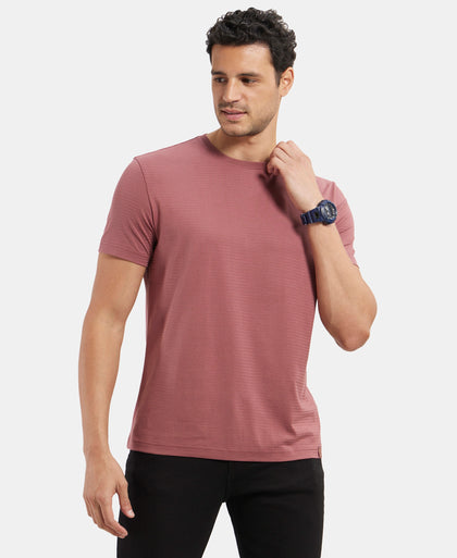 Super Combed Supima Cotton Round Neck Half Sleeve T-Shirt - Wild Ginger