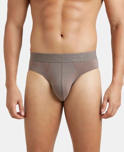 Environment Friendly Tencel Lyocell Fiber Brief With Natural Stayfresh Properties - Dark Khaki-1