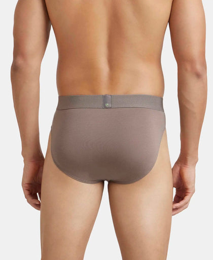 Environment Friendly Tencel Lyocell Fiber Brief With Natural Stayfresh Properties - Dark Khaki-3