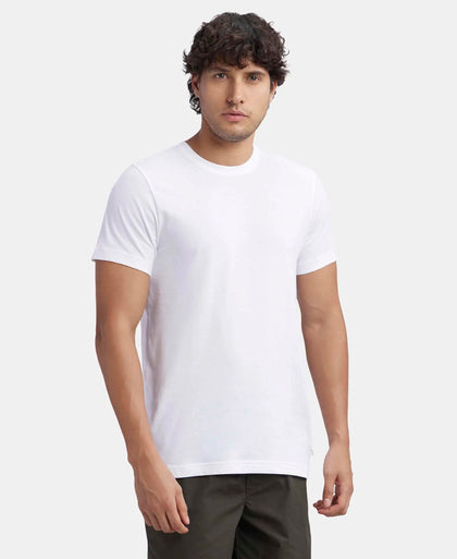 Super Combed Cotton Half Sleeved Inner T-Shirt - White-2