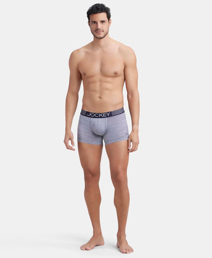 Microfiber Mesh Elastane Stretch Performance Trunk with StayDry Technology - Mid Grey-4