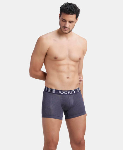 Microfiber Mesh Elastane Stretch Performance Trunk with StayDry Technology - True Navy-5