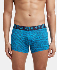 Microfiber Mesh Elastane Stretch Printed Performance Trunk with StayDry Technology - Tropical Sea